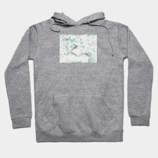 Serenity - KOI Swimming in White Blossoms Hoodie